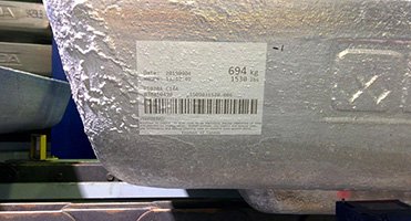 lasermarkingofanaluminumingot