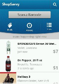 Android barcode ShopSavvy
